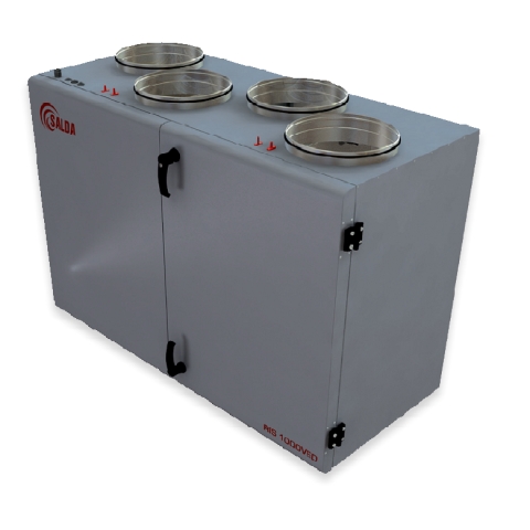 Приточно-вытяжная установка RIS 1000 VE с рекуперацией тепла и электрическим нагревателем