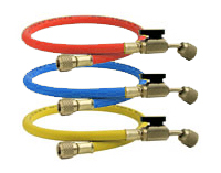 Шланги заправочные HJ5Е (3 шт., 1,5 м., R410, с вентилем)