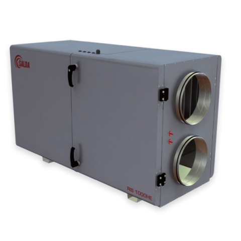Приточно-вытяжная установка RIS 400 HE с рекуперацией тепла и электрическим нагревателем